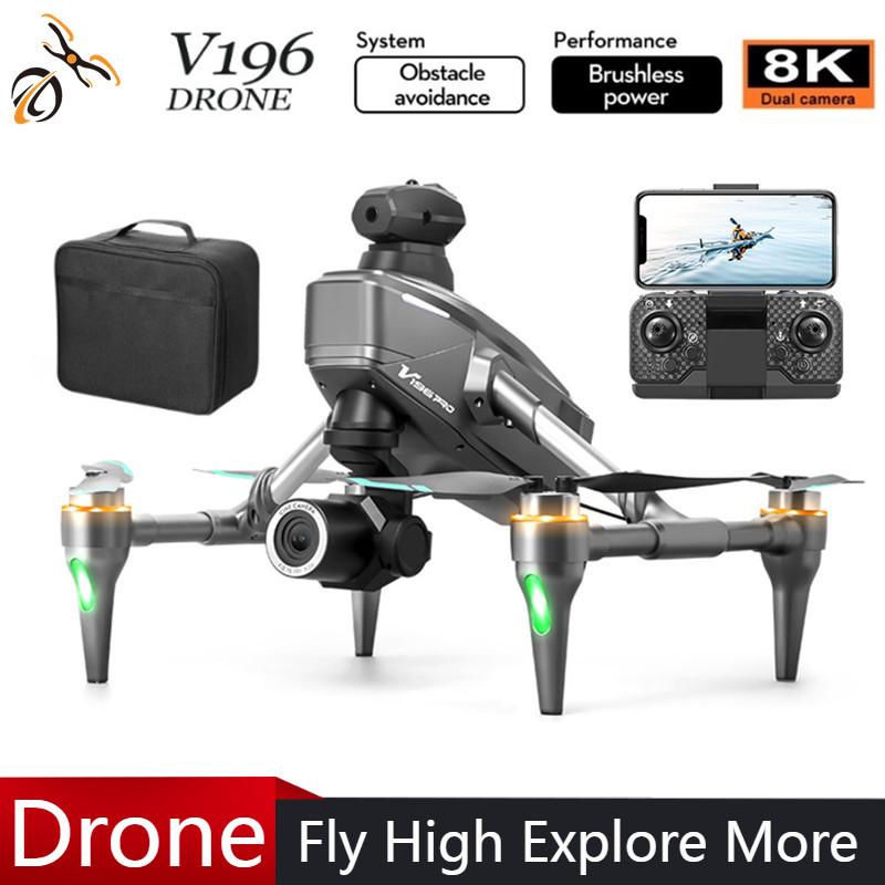 Drone Camera With Gimbal - 2025 V196 Evitamento automatico degli ostacoli