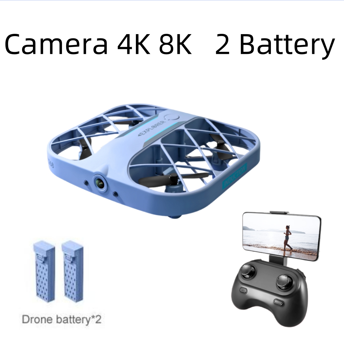 Drone RC JJRC H107 FPV con 2 B - Drone Camera 4K recensione e prezzo